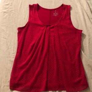🔥New York &Co Red Tank with Gold Beads🔥